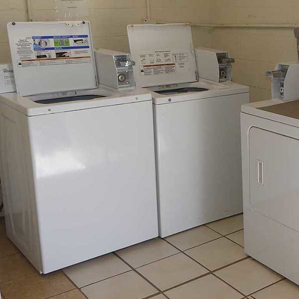 Clean laundry facilities on site at Time Out RV Park in Chickasha,OK